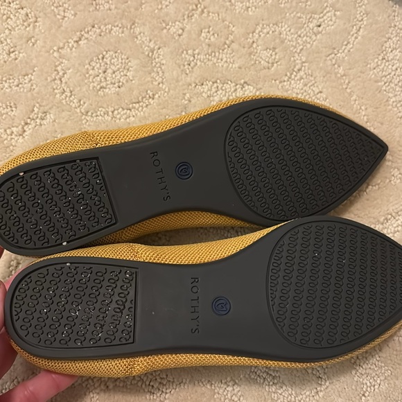 Yellow Rothy’s flats - Picture 4 of 10
